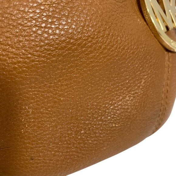 MICHAEL KORS Jet Set Chain Ring Large Tan Brown Leather Shoulder Tote Bag - Picture 14 of 14